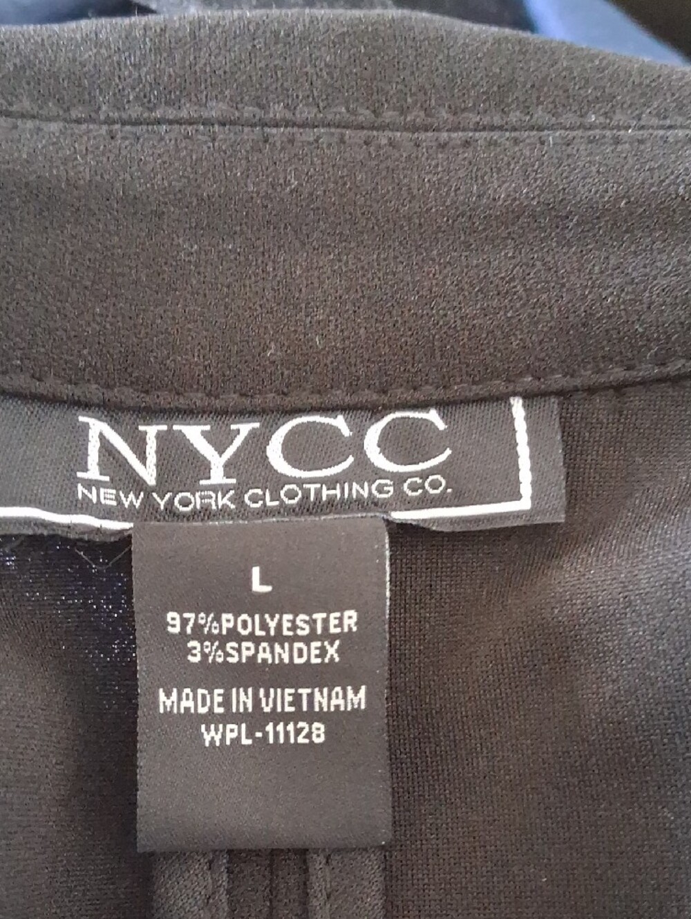 CHRIS BROW New York & Company Black Blazer with CHRIS BROWN Graphic Patch Panels - Picture 6 of 6